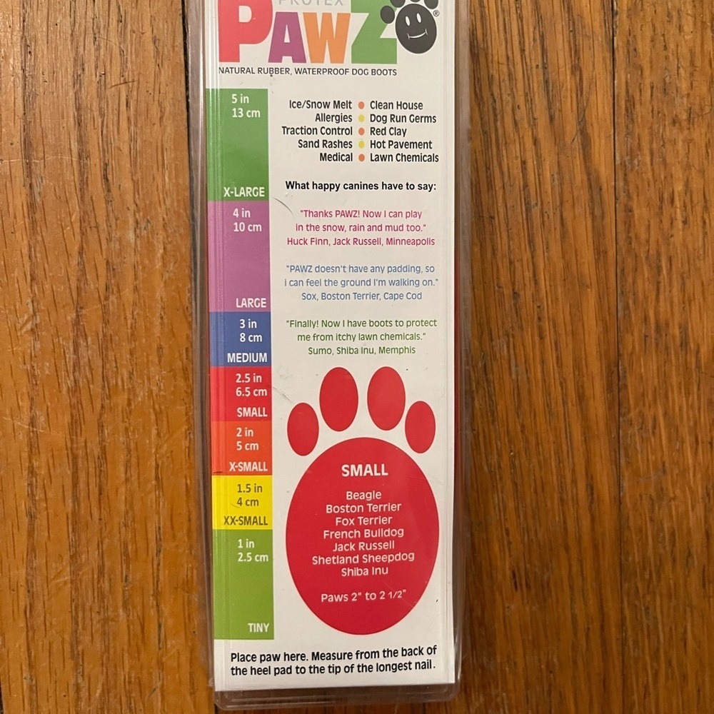 Protec Pawz Waterproof Rubber Dog Boots Red Sz Small NIP - Picture 4 of 5